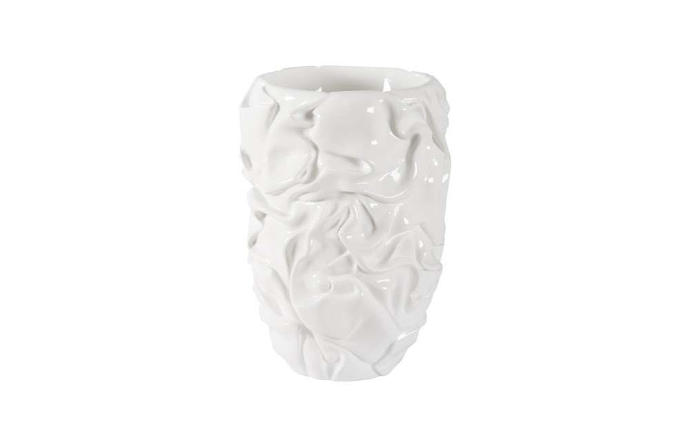 Phillips Collection - Drape Planter, Gel Coat White - PH108835 veiw 1
