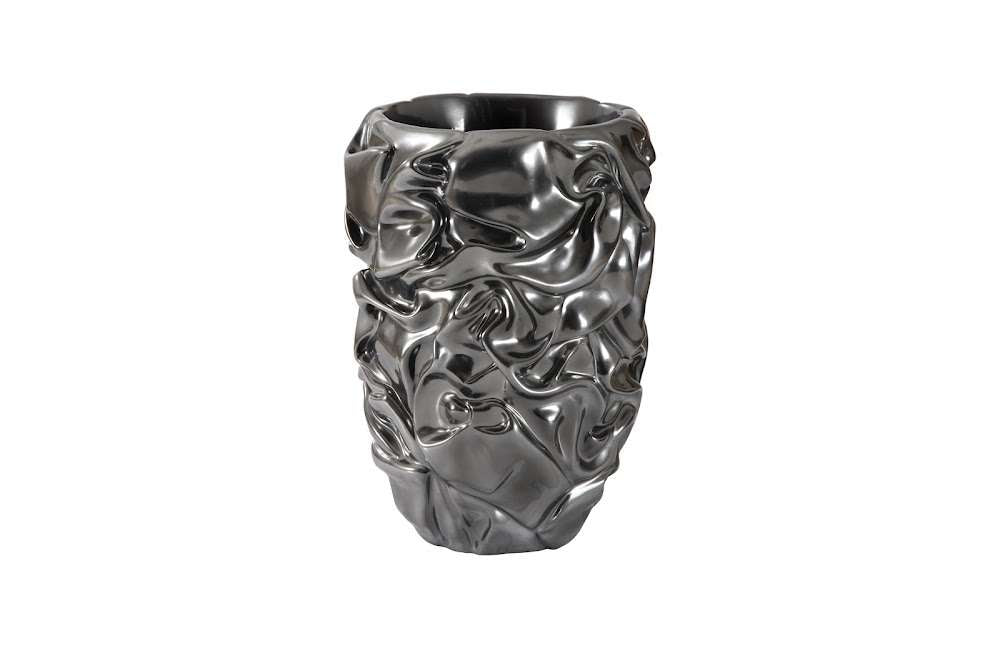 Phillips Collection - Drape Planter, Liquid Silver - PH108836 veiw 1