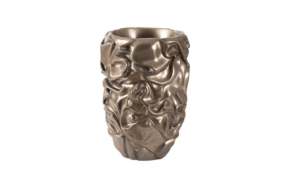 Phillips Collection - Drape Planter, Polished Bronze - PH108837 veiw 1