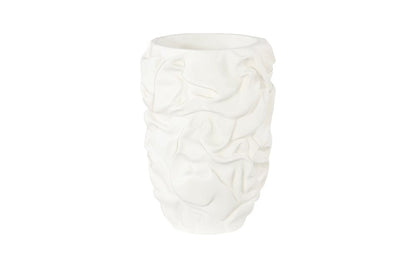 Phillips Collection - Drape Planter, White Stone, SM - PH119409 view 1