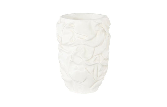 Phillips Collection - Drape Planter, White Stone, SM - PH119409 view 1
