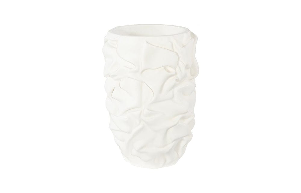 Phillips Collection - Drape Planter, White Stone, SM - PH119409 view 2