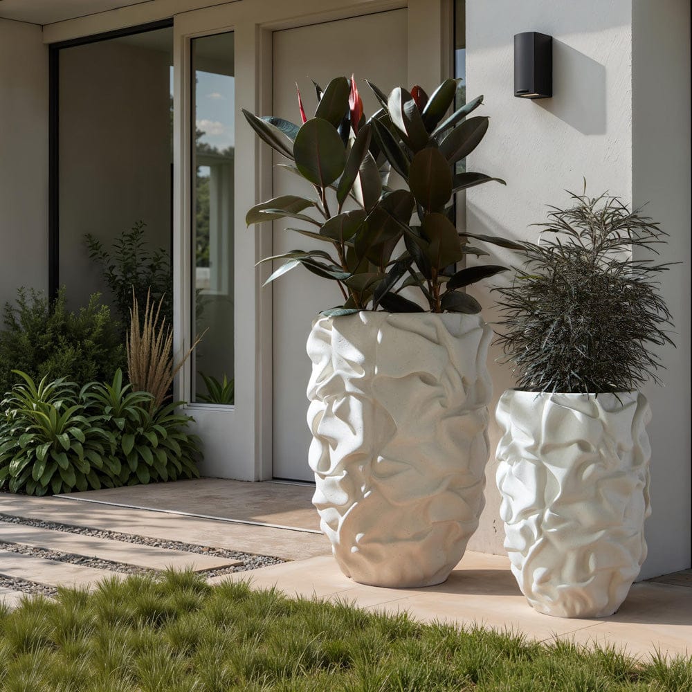 Phillips Collection - Drape Planter, White Stone, SM - PH119409 view 6