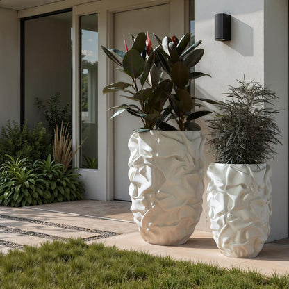 Phillips Collection - Drape Planter, White Stone, SM - PH119409 view 6
