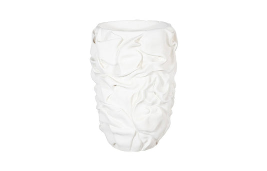 Phillips Collection - Drape Planter, White Stone - PH115678 veiw 1