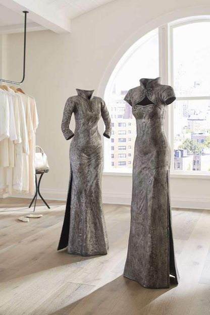 Phillips Collection - Dress Sculpture, Long Sleeves, Black/Silver, Aluminum - ID96057 veiw 4