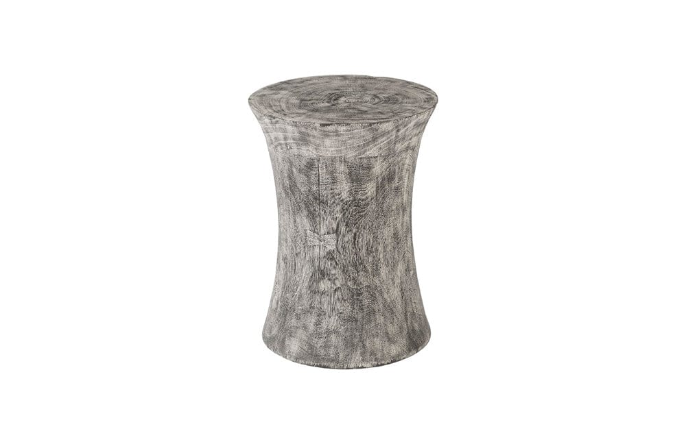 Phillips Collection - Drum Stool, Mango Wood, Gray Stone - TH96453 view 1