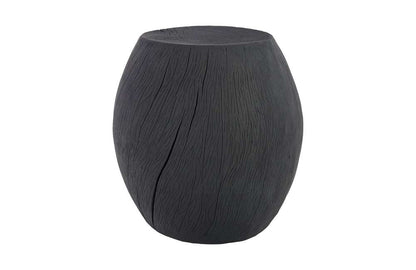 Phillips Collection - Drum Stool, Resin, Charred - PH67660 veiw 1