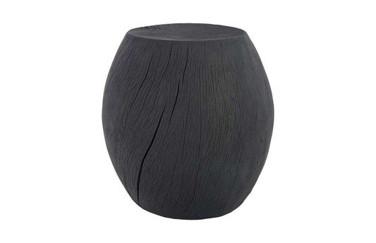 Phillips Collection - Drum Stool, Resin, Charred - PH67660 veiw 1
