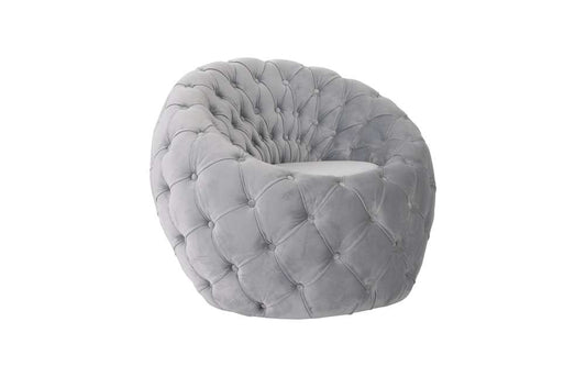 Phillips Collection - Egg Chair, Cool Gray Velvet Fabric - PH103580 veiw 1