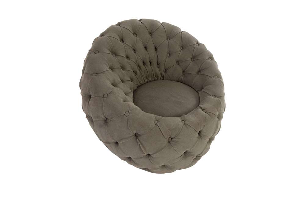 Phillips Collection - Egg Chair, Ramie Gray - PH79077 veiw 2