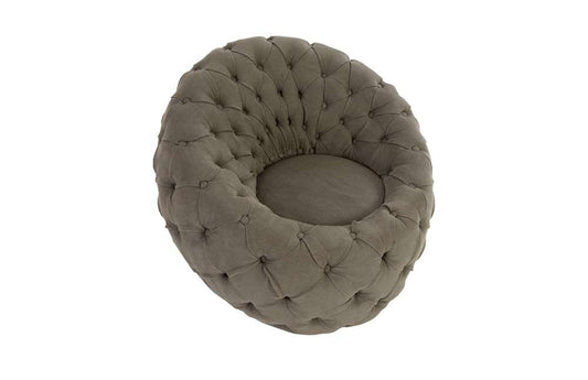 Phillips Collection - Egg Chair, Ramie Gray - PH79077 veiw 2