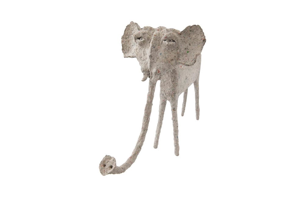 Phillips Collection - Elephant, Sculpted Animal, Trunk Down, Paper Mache - TH68510 view 2