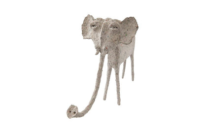 Phillips Collection - Elephant, Sculpted Animal, Trunk Down, Paper Mache - TH68510 view 2