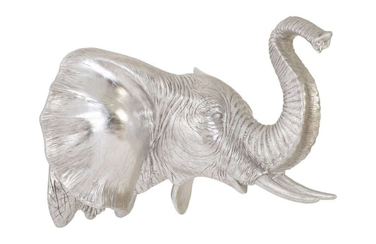 Phillips Collection - Elephant Wall Art, Resin, Silver Leaf - PH93044 veiw 1