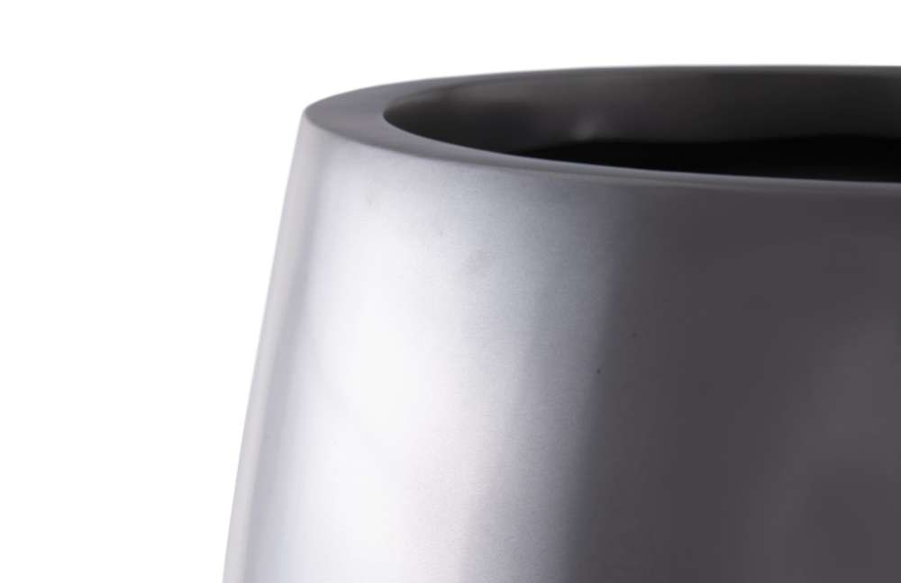 Phillips Collection - Elonga Planter, Polished Aluminum, LG - PH60394 veiw 2