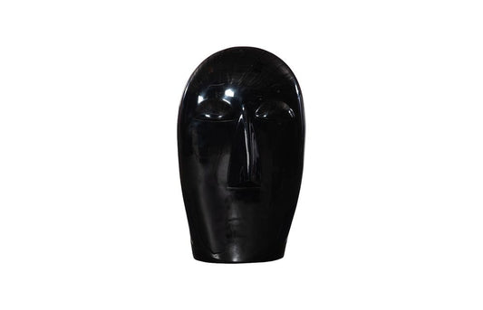Phillips Collection - Emerging Face Sculpture, Gel Coat Black, Small - PH118768 view 1