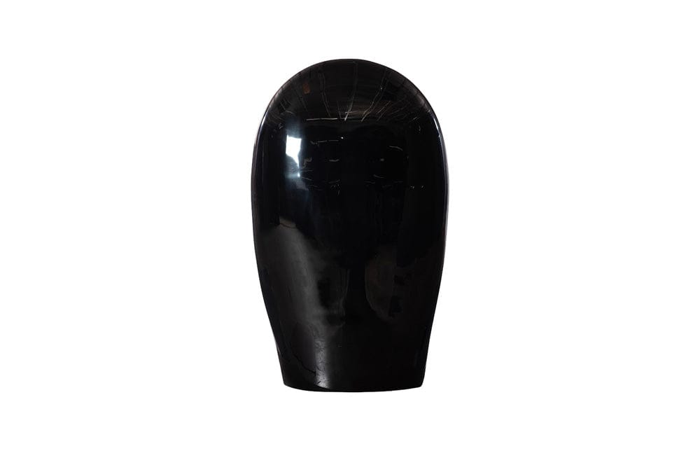 Phillips Collection - Emerging Face Sculpture, Gel Coat Black, Small - PH118768 view 2