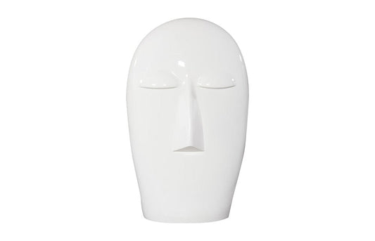 Phillips Collection - Emerging Face Sculpture, Gel Coat White, Small - PH118767 view 1