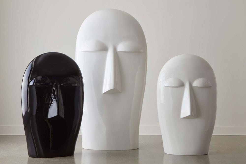 Phillips Collection - Emerging Face Sculpture, Gel Coat White, Small - PH118767 view 3