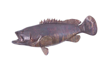 Phillips Collection - Estuary Cod Fish Wall Sculpture, Resin, Copper Patina Finish - PH100656 veiw 1