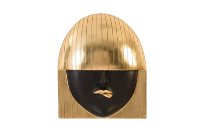 Phillips Collection - Fashion Faces Wall Art, Large, Pout, Black and Gold Leaf - PH94744 view 1