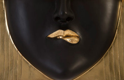 Phillips Collection - Fashion Faces Wall Art, Large, Pout, Black and Gold Leaf - PH94744 view 3