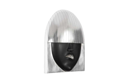 Phillips Collection - Fashion Faces Wall Art, Large, Pout, Black and Silver Leaf - PH109379 veiw 2