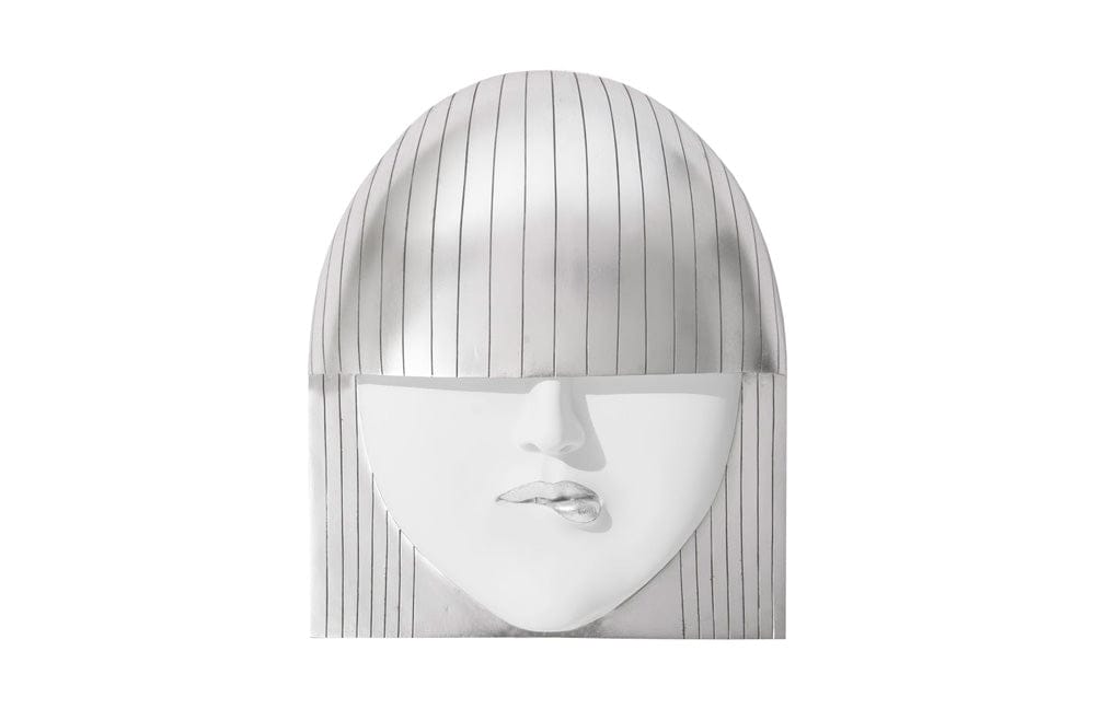 Phillips Collection - Fashion Faces Wall Art, Large, Pout, White and Silver Leaf - PH94747 view 1