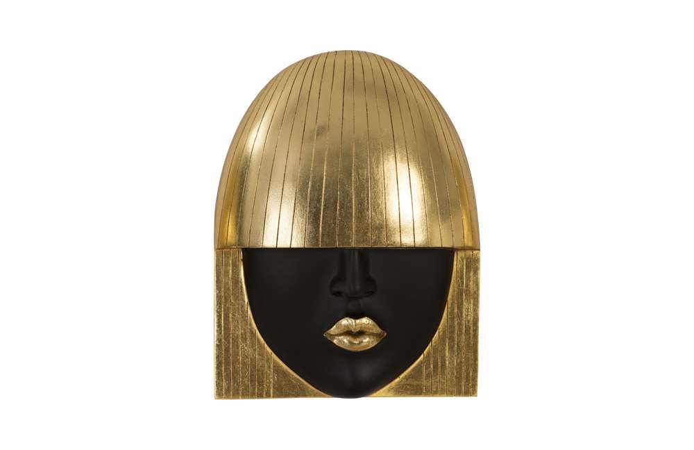 Phillips Collection - Fashion Faces Wall Art, Small, Black and Gold Leaf (Set of 3) - PH90450 veiw 3