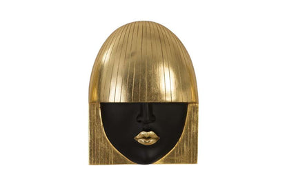 Phillips Collection - Fashion Faces Wall Art, Small, Black and Gold Leaf (Set of 3) - PH90450 veiw 3