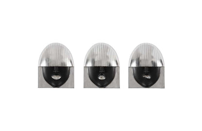 Phillips Collection - Fashion Faces Wall Art, Small, Black and Silver Leaf (Set of 3) - PH109382 veiw 1