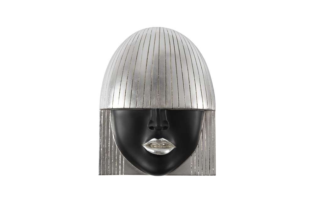 Phillips Collection - Fashion Faces Wall Art, Small, Black and Silver Leaf (Set of 3) - PH109382 veiw 3