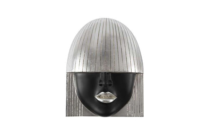 Phillips Collection - Fashion Faces Wall Art, Small, Black and Silver Leaf (Set of 3) - PH109382 veiw 3