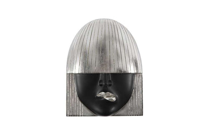 Phillips Collection - Fashion Faces Wall Art, Small, Black and Silver Leaf (Set of 3) - PH109382 veiw 5