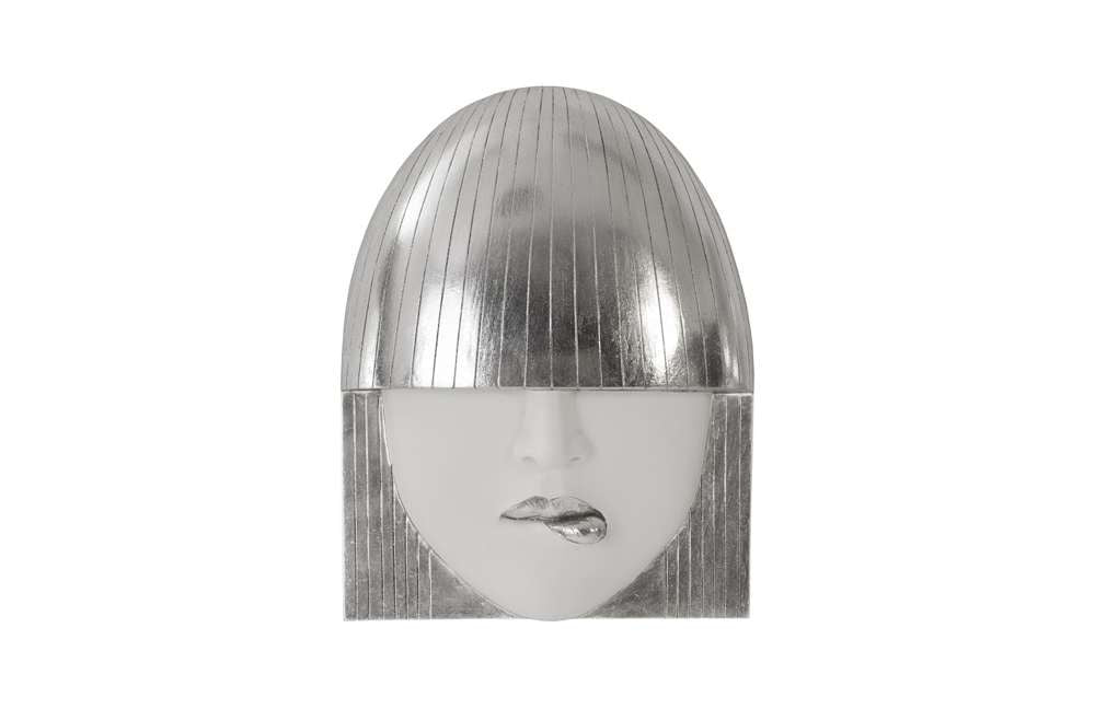 Phillips Collection - Fashion Faces Wall Art, Small, White and Silver Leaf (Set of 3) - PH90451 veiw 3