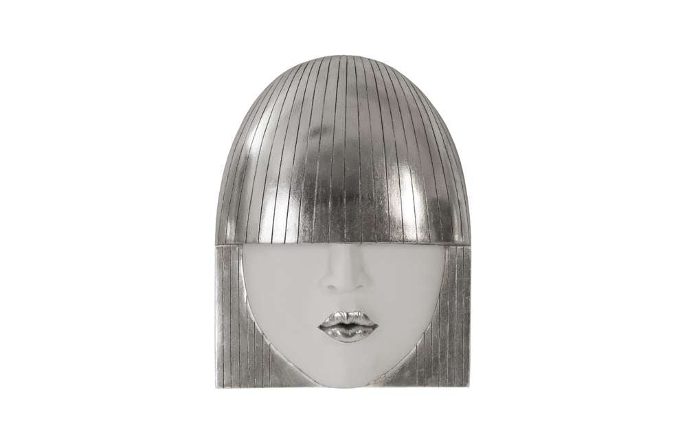Phillips Collection - Fashion Faces Wall Art, Small, White and Silver Leaf (Set of 3) - PH90451 veiw 4