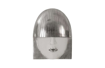 Phillips Collection - Fashion Faces Wall Art, Small, White and Silver Leaf (Set of 3) - PH90451 veiw 4