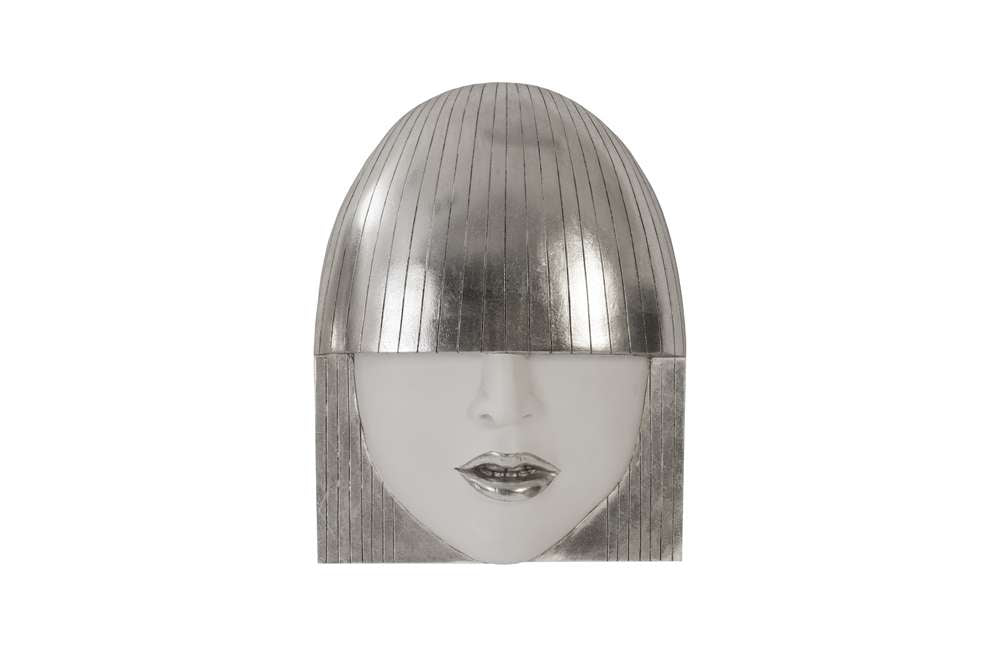Phillips Collection - Fashion Faces Wall Art, Small, White and Silver Leaf (Set of 3) - PH90451 veiw 5