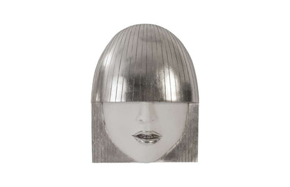 Phillips Collection - Fashion Faces Wall Art, Small, White and Silver Leaf (Set of 3) - PH90451 veiw 5