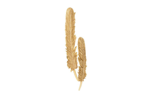 Phillips Collection - Feathers Wall Art, Large, Gold Leaf (Set of 2) - PH95596 view 2