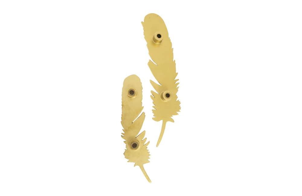 Phillips Collection - Feathers Wall Art, Large, Gold Leaf (Set of 2) - PH95596 veiw 5