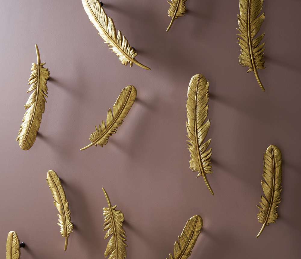Phillips Collection - Feathers Wall Art, Small, Gold Leaf (Set of 2) - PH67716 veiw 5