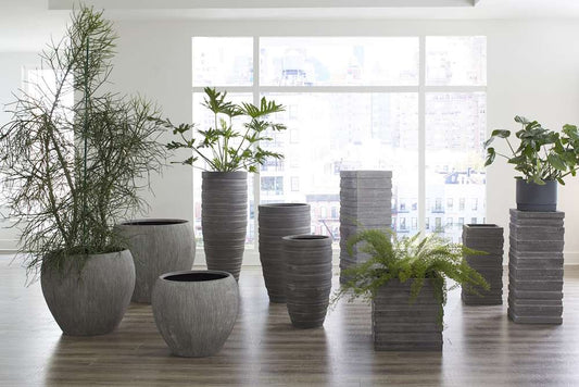 Phillips Collection - Filament Planter, Raw Gray, MD - PH103545 veiw 2