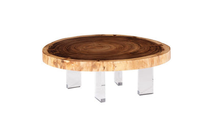 Phillips Collection - Floating Coffee Table with Acrylic Legs, Natural, Size Varies - TH118232 view 1