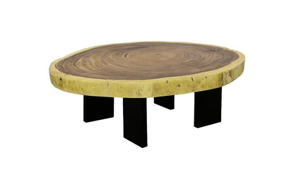 Phillips Collection - Floating Coffee Table With Black Legs, Natural, Size Varies - TH113103 view 1