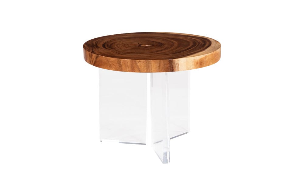 Phillips Collection - Floating Round Coffee Table With Acrylic Legs, Natural - TH119070 view 1