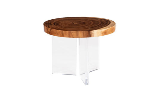 Phillips Collection - Floating Round Coffee Table With Acrylic Legs, Natural - TH119070 view 1