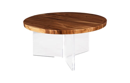 Phillips Collection - Floating Round Dining Table With Acrylic Legs, Natural - TH119068 view 1