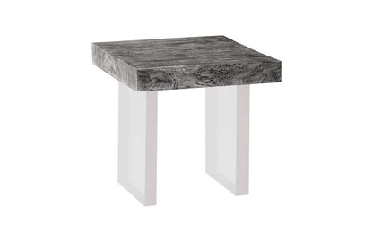 Phillips Collection - Floating Side Table, Gray Stone, Acrylic Legs - TH100572 veiw 1